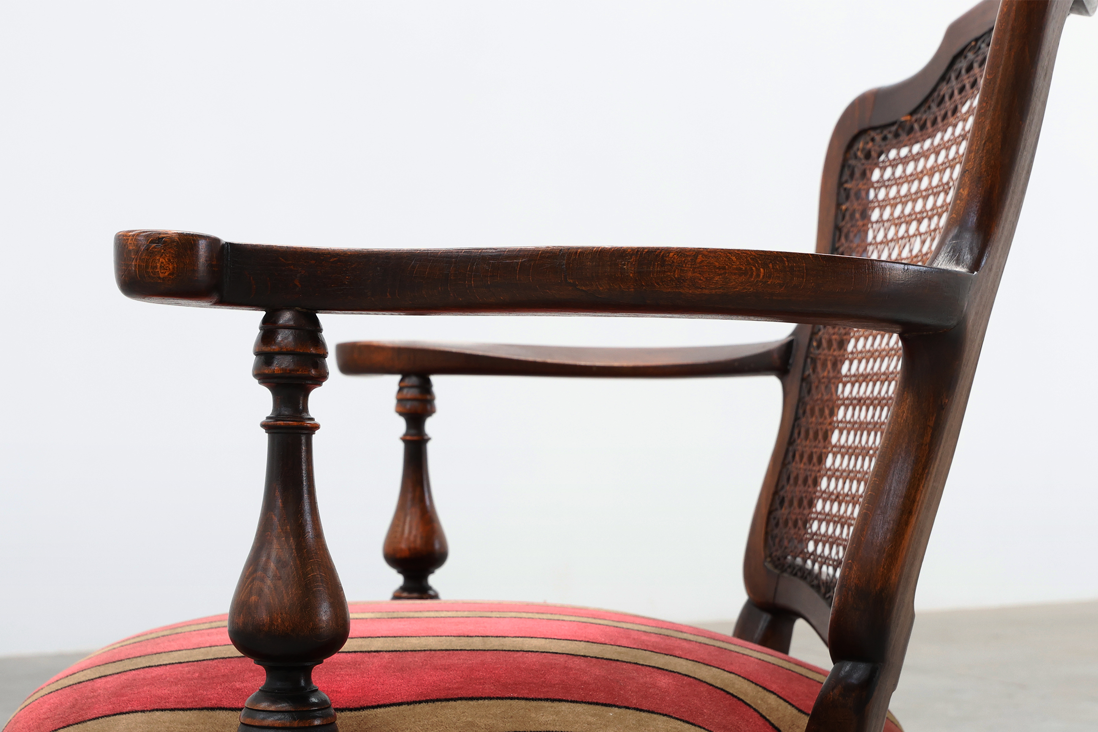 Louis XV‑Style Oak and Cane Armchair, France, circa 1890thumbnail